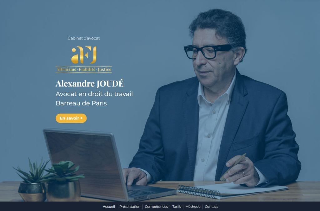Création site internet pour AFJ avocat Paris