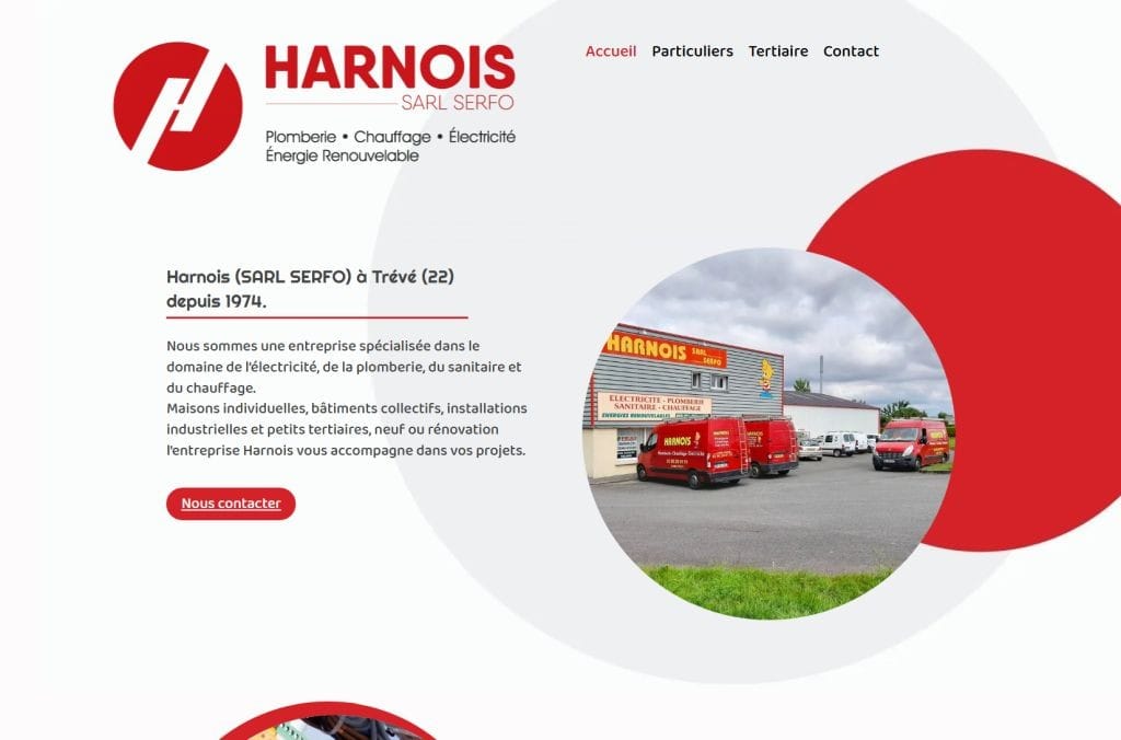 Création site internet pour Harnois Serfo à Loudéac