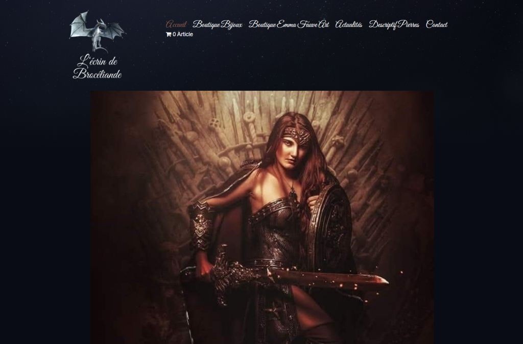 Création site internet pour L'écrin de Brocéliande à Pontivy