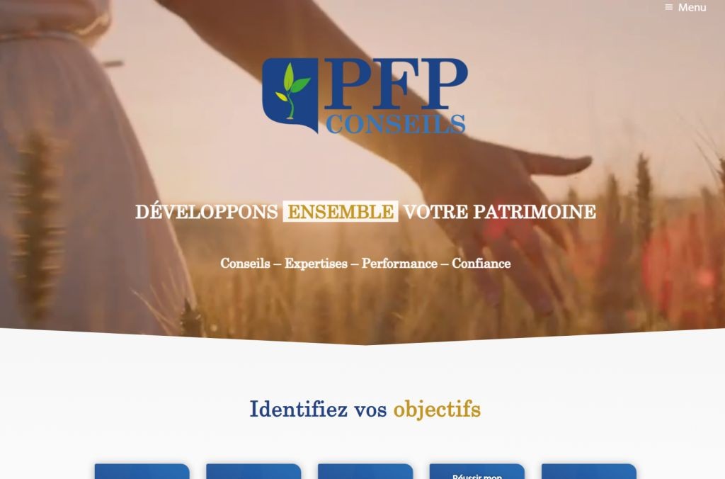 Création site internet pour PFP conseils à Saint Brieuc