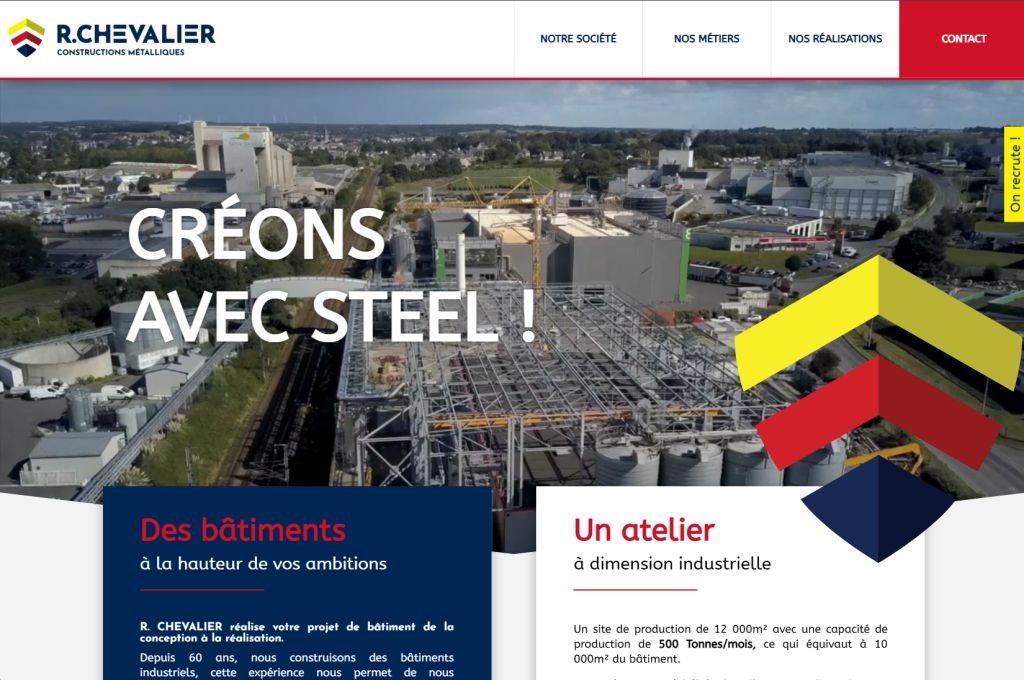 Création site internet pour R Chevalier à Loudéac